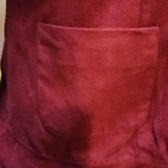 Red polyester sued jacket - Picture 2 of 3